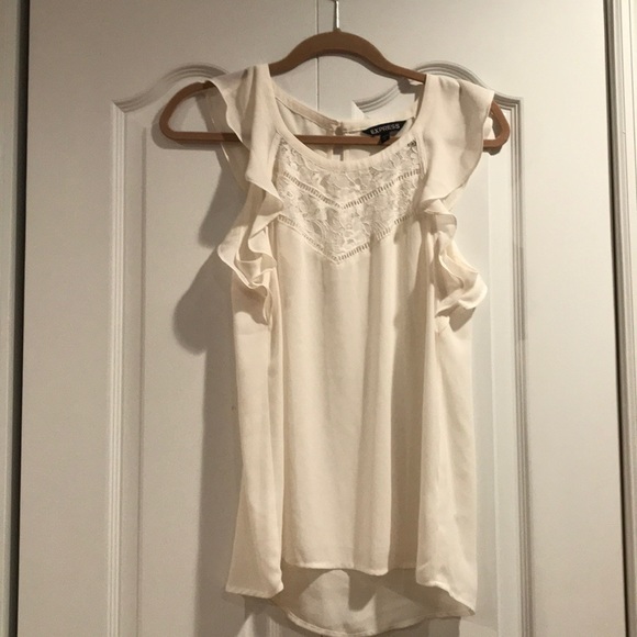 Express Tops - Express Ruffle Sleeve Top